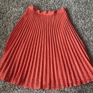 New York & Company Coral Crochet Midi Skirt